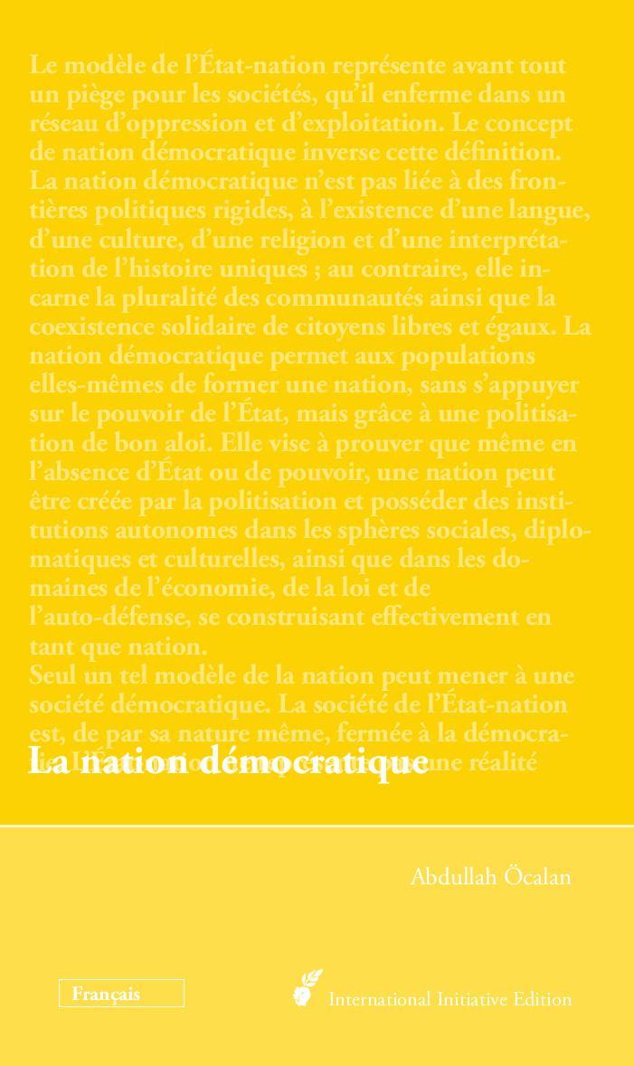 Abdullah Öcalan: La nation démocratique (German language, 2017)